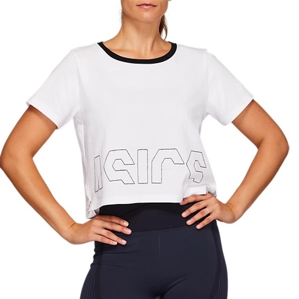 ASICS VIVID IN MOTION CROP TEE Sz: XL MSRP $28